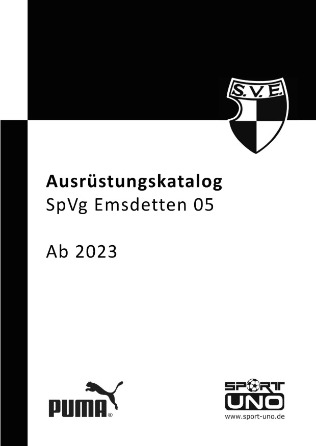 Ausrüstungskatalog SpVg Emsdetten 05